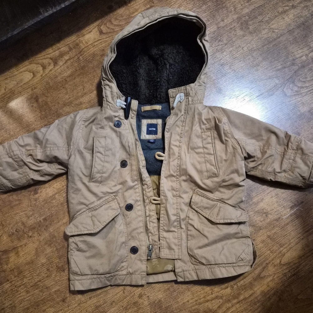 Baby GAP Kids Brown Hooded Fall Jacket